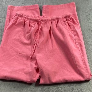 Amica Woman 100% Cotton Made in USA Elastic Waist Pants Size Large